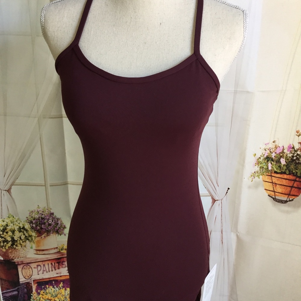NWT BRDR LULULEMON POWER Y TANK BORDEAUX DRAMA